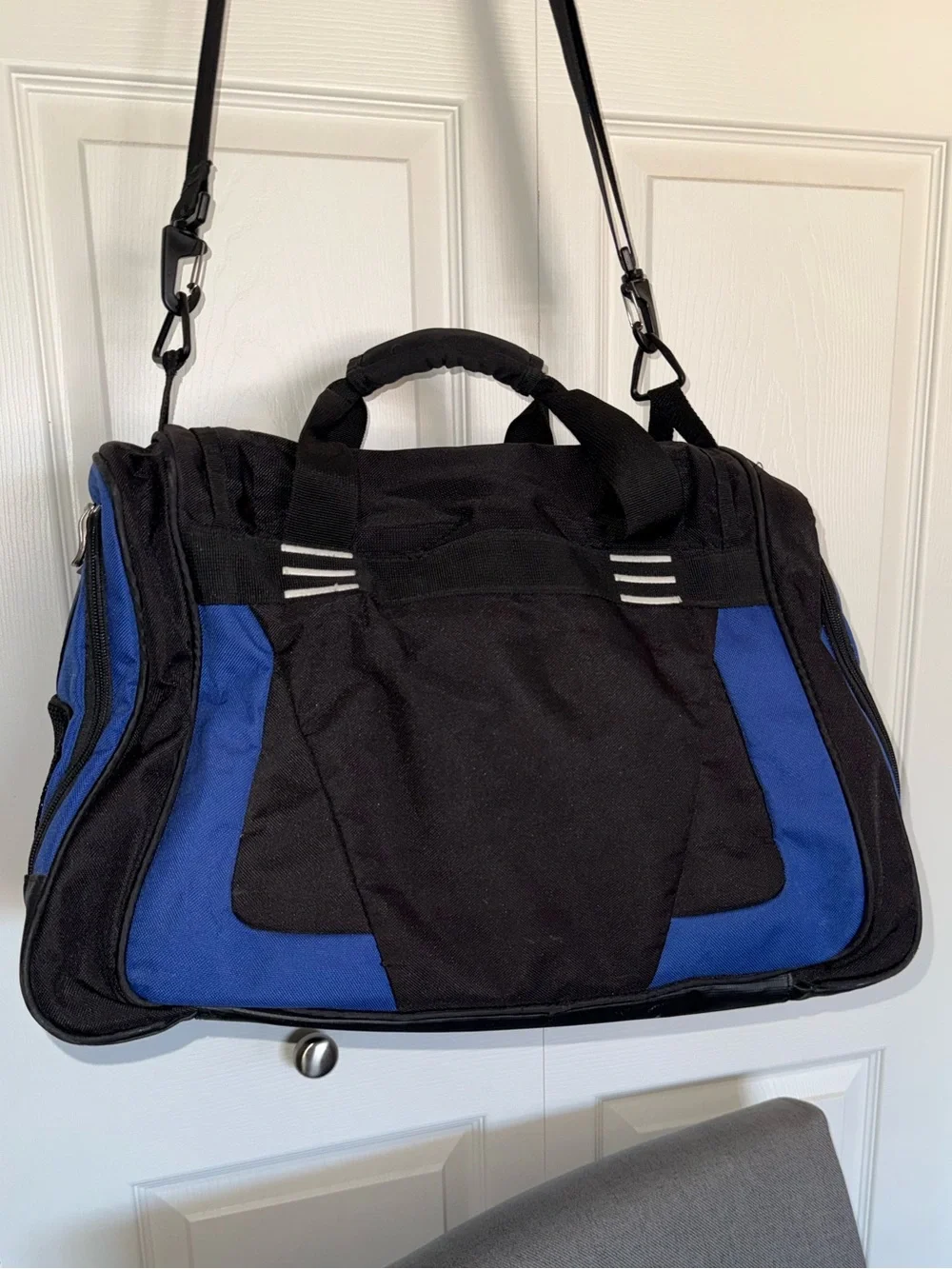 Adidas Vintage 90s Duffel or Gym Bag - Blue/Black